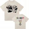 Michael Clifford Lado B Temático Vintage Álbum Camiseta Estética Y2K Estilo Oversized Alta Qualidade Casual
