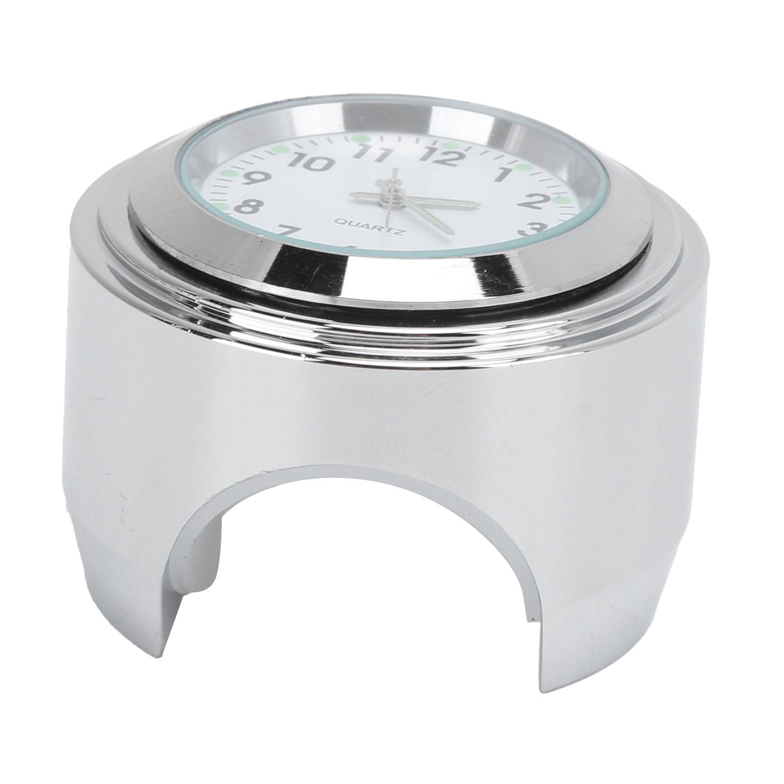 

Часы с креплением на мотоцикл, круглые, алюминиевые, водонепроницаемые, светящиеся, универсальные для 78 дюймов1в белый