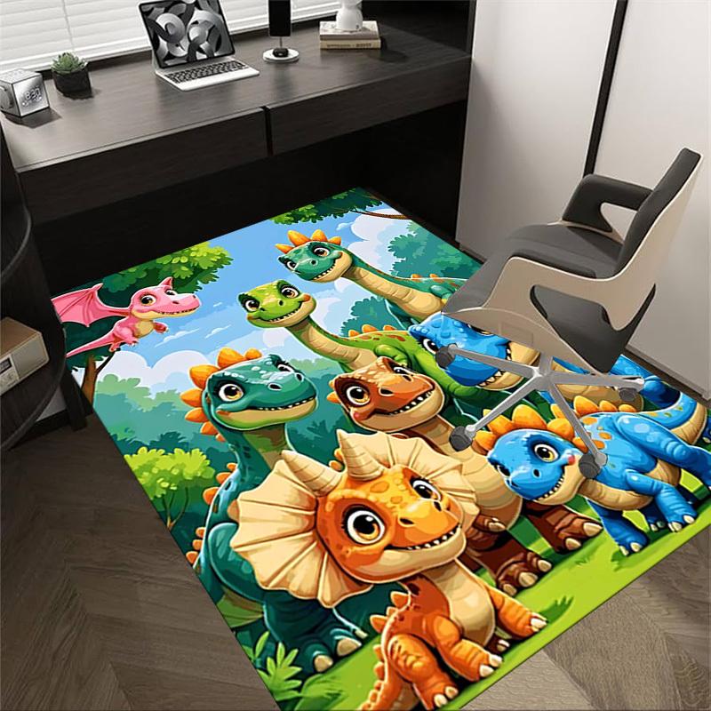 

1PC Dinosaur Non-Slip Floor Carpet Compatible for Office&Living Room&Bedroom&Dining room - Soft & Pattern, Vibrant Colors-H0384 60cm by 90cm