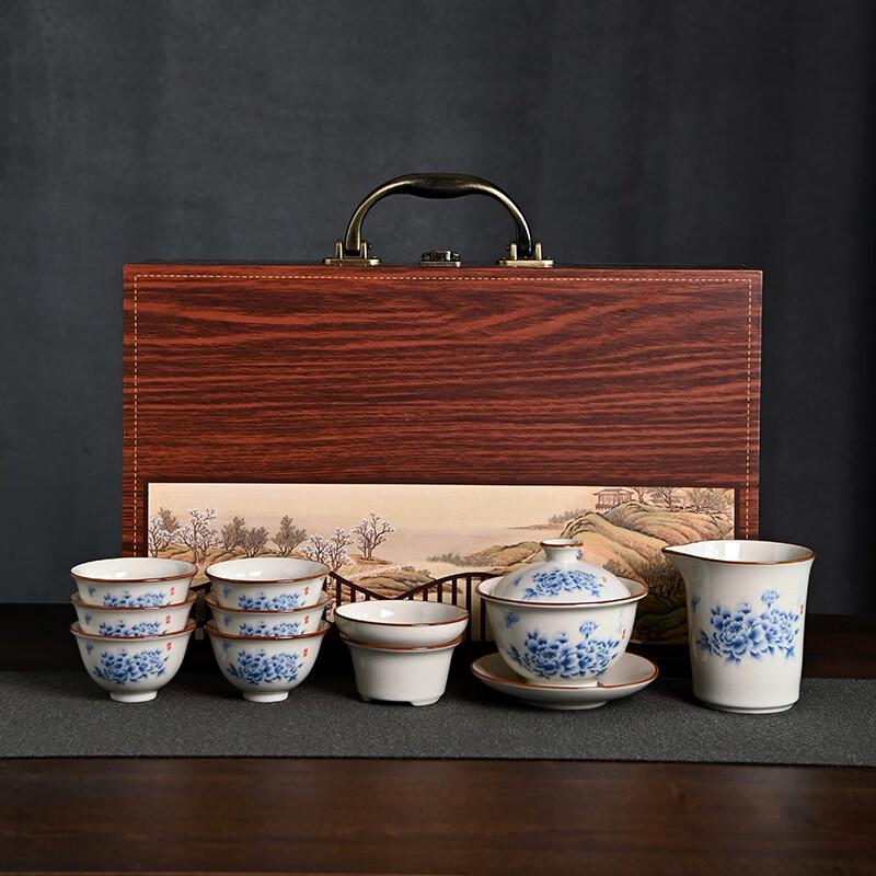 Retro Nordic Ceramic Kung Fu Tea Set - 10 Pieces