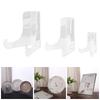 Tablet Holder Acrylic Flat Plate Stand 60-Degree Angle Clear Display Easel Stand Multipurpose Back Book Stand Displaying