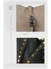 Women's Retro Rivet Cowhide Bucket Bag with Leopard Head Design