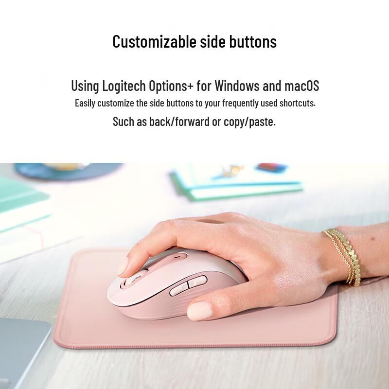 Logitech M750M Silent Multi-Device Wireless Mouse with Logi Bolt Receiver