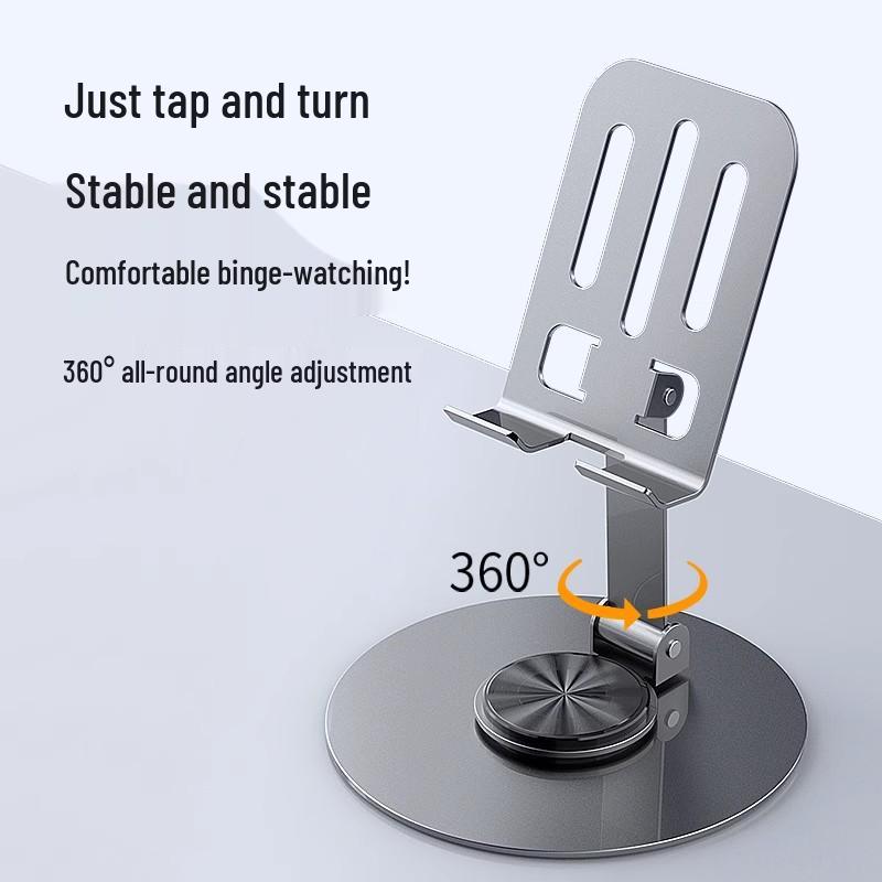 Foldable 360° Rotating Metal Phone & Tablet Holder