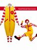 Ronald McDonald Clown Cosplay and Masquerade Costume Set