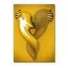 Love Couples Poster 3D Metal Figure Statue Canvas Painting Human Body Sculpture Wall Art Printing Picture for Home Room Decor