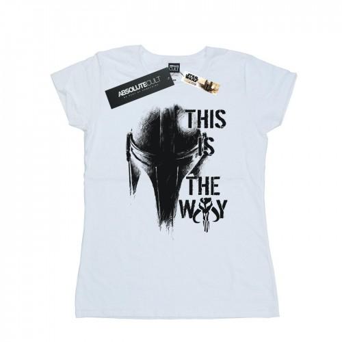 

Star Wars Womens/Ladies The Mandalorian The Way Cotton T-Shirt білий