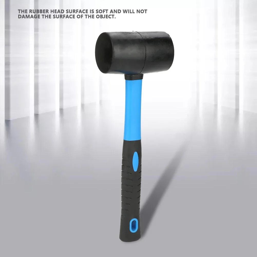 Doppelseitiges weiches und hartes blau-schwarzes Gummihammer-Installationswerkzeug