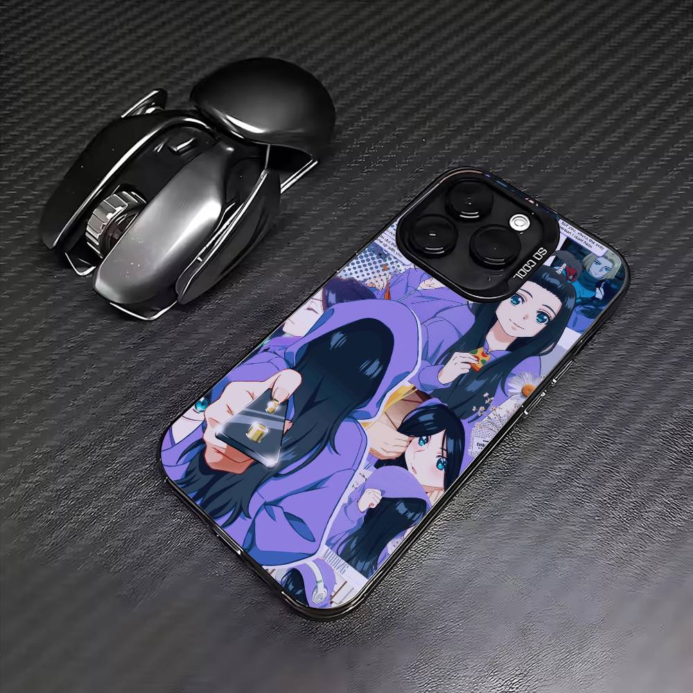 Anime Z-ZENSHU Phone Case For iPhone17,16,15,14,13,12,11 Plus,Pro Max Colored Silver Plated Inside Cover