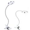 USB LED Desk Lamp with Clamp Flexible Gooseneck Clip On Book Light for Reading for Nail Beauty Salon Lash Extension