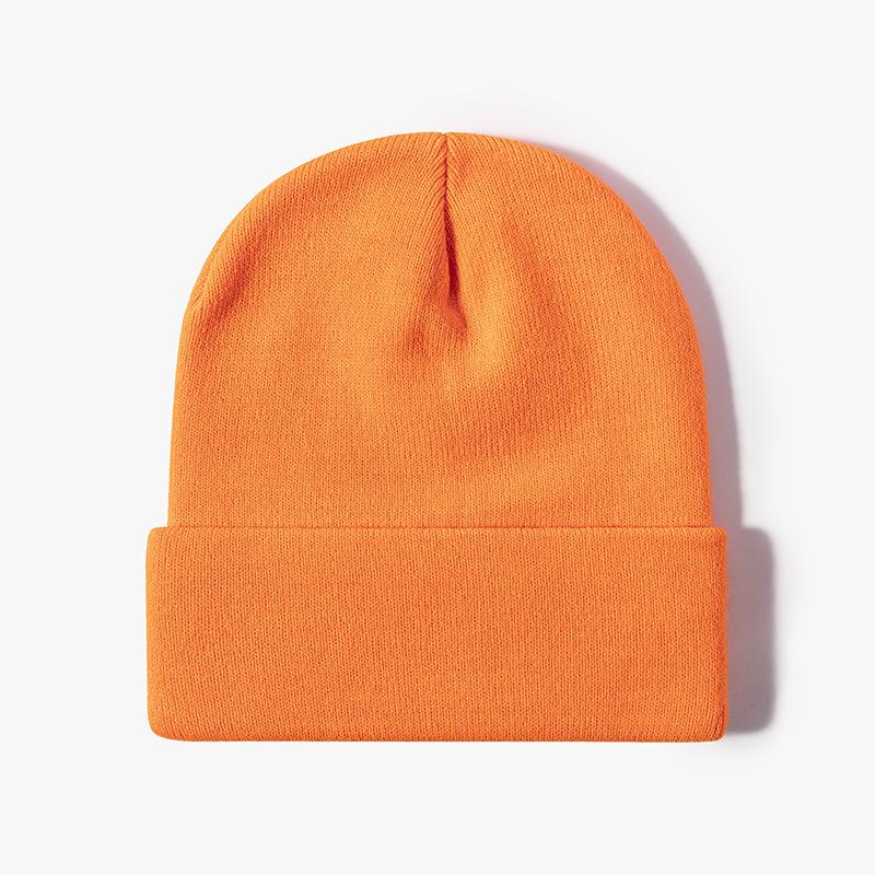 Knitted Hat Women's Winter Jacquard Four Corners Warm Thickened Men's Cold Hat Outdoor Black Versatile Wool Hat Purple Cold Protection