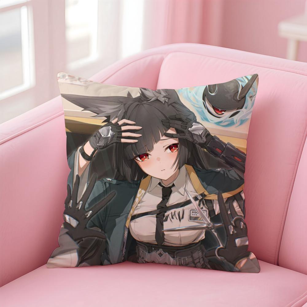 H-Hoshimi M-Miyabi Cushion Cover Pillowcase Short Plush Invisible Zipper Room Sofa Cushion Cover