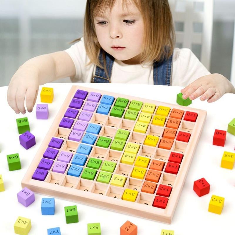 Montessori Pädagogisches Holzspielzeug Für Kinder Babyspielzeug 99 Multiplikationstabelle Vorschule Mathematik Arithmetik Lehrmittel Geschenk
