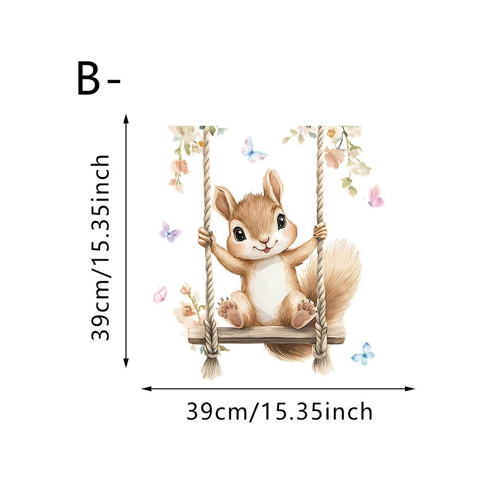 Dierlijke Statische Glassticker, Schattig Konijn, Panda, Puppy, Koelkast Raamsticker