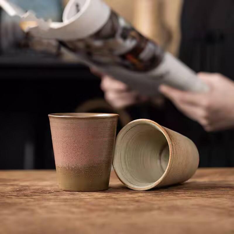 Retro Teacup Master Cup Large Single Ceramic Household Tea Cup Large Capacity Single Cup Coffee Cup