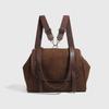 New stylish commuter handbag for women, niche large-capacity vintage messenger bag, high-end tote backpack