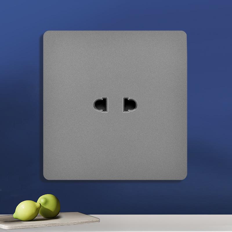 Priză UK 13A pentru perete gri cu încărcător Type-C și USB