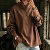 Women's Casual Half Zip Long Sleeve Pullover Sweatshirt for Fall Winter Everyday Wear