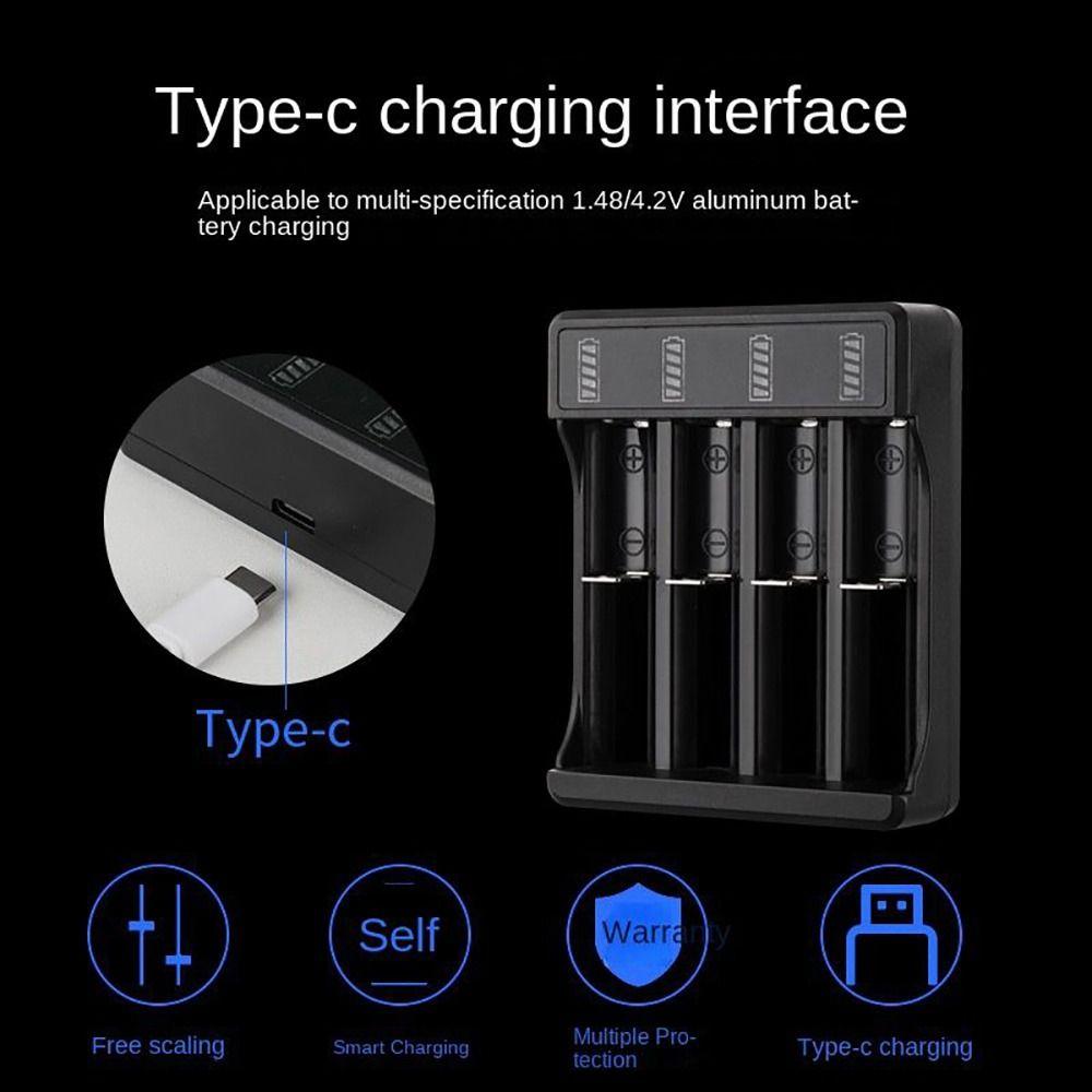 1Pcs USB 18650 Battery Charger  for 10440 14500 16340 18350 18500 26650 Battery