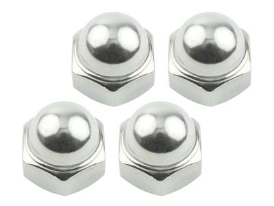 POSH FAITH Motorcycle Supplies Cap Nut Stainless Steel P1.25 4
