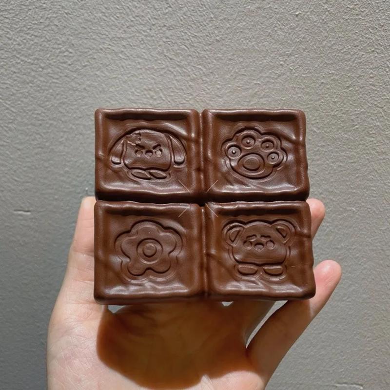 

Squishy Strawberry Milk Chocolate Bread Gentle Rising Fidgeting Plaything Squishy Gentle Rebound Stress Relief Toys Squeeze Sensory Toys