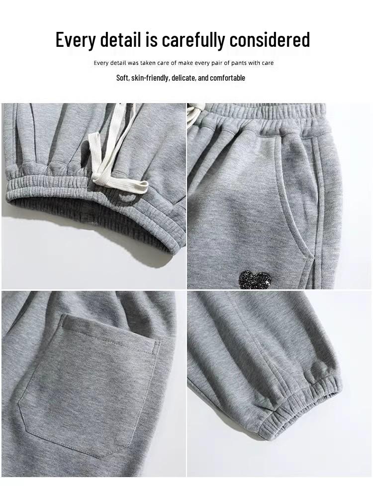 Pantalones Deportivos Casuales para Niñas - Estilo Primavera/Otoño, Corte Holgado, Pantalones de Chándal de Moda para Niños