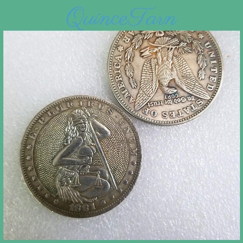 Pc 1881 Foreign Wanderer 1 Trade Commemorative Coin Coin Diameter 38mm