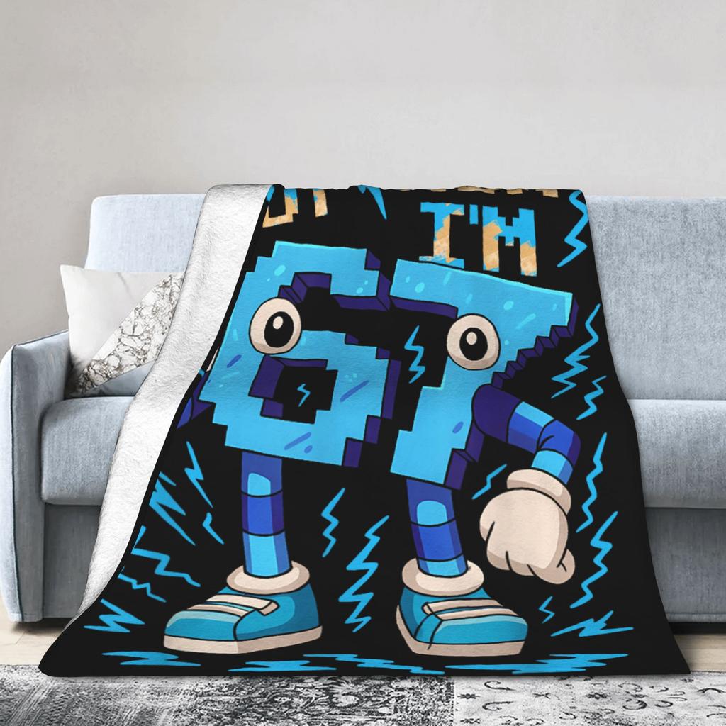 Steal a Brainrot Six Seven Italian Meme Gaming 67 Blanket Soft Warm Throw Blanket Winter Child Outdoor Pattern Bedspread