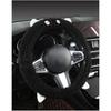 Car Steering Wheel Cover Winter Non Slip Cartoon Bear Plush Standard Fit 38cm Warm Protector Decoration Warm