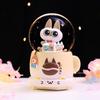 Iridescent Castle Snowfall Crystal Ball Music Box for Kids - Dreamy Fairy Tale Carriage.
