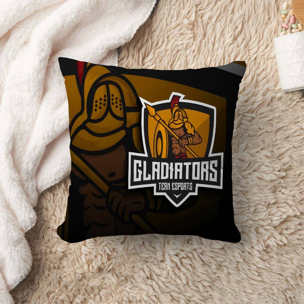Sspartan Gladiator Logo Cushion Cover Car Throw Pillow Case For Sofa Car Christmas Gift Xcm Xcm