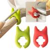 Portable Clips Kitchen Cartoon Silicone Plastic Pot Clip Spoon Rack Holder Tools Cooking Support Side Kitchen Anti-scalding