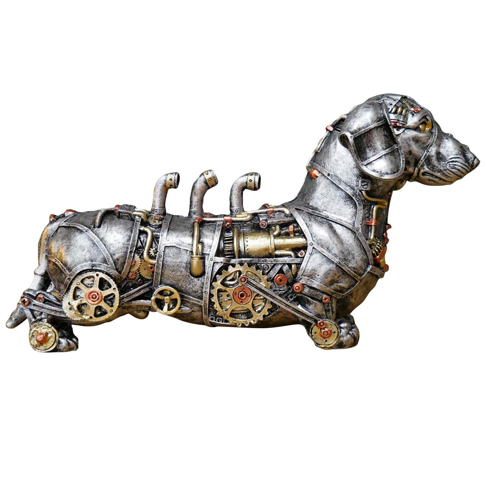 

Steam Machinery Аксессуары для животных в стиле панк Поделки из смолы Украшения для домашнего кабинета B серебряный