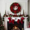 New Bowknot Bowknot Pendant DIY Creative Xmas Tree Charm Velvet Xmas Tree Ornament New Year