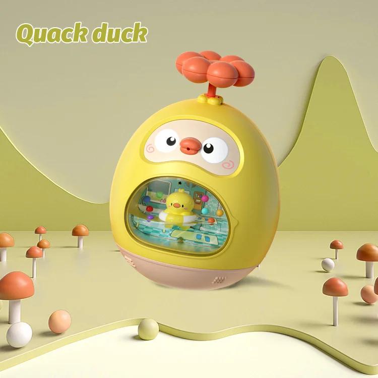 Summer Bath Toys Cartoon Cute Duck Baby Bath Toy Press Water Gun Cultivate Color Skill Shower Toys For Baby Bathing Playing