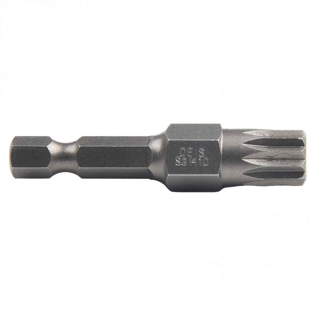 High Hardness Screwdriver Bits Silver Torx 12 Point 7pcs/set