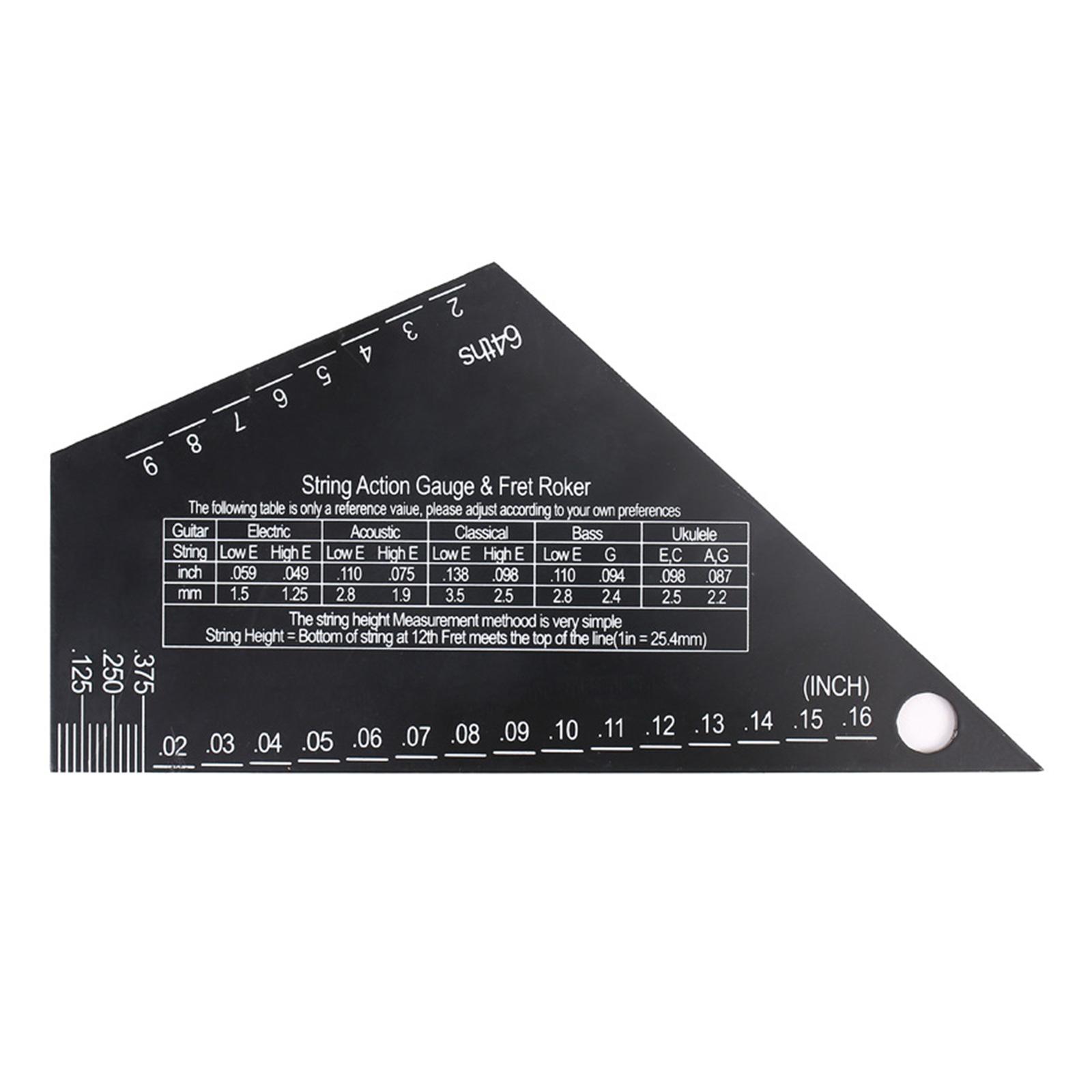 

Гитара Ладовый Рокер Ладовый Выравниватель Высокой Точности Инструмент Гитаростроителя Гитара Измеритель Экшена Струн Линейка Высоты Струн