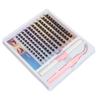 DIY Eyelash Extension Kit 120pcs Clusters 8‑16mm Individual Lash Extension Kit with 2ml Dual Use Glue Lash Tweezers