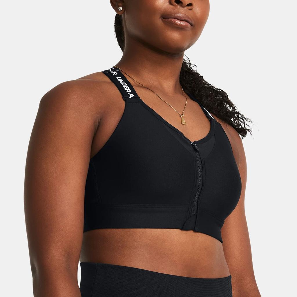 Under Armour Ua Infinity 2.0 Slim Fit U-Shaped Logo Sports Bra Women Underwear Black 1384118-001