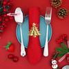 6Pcs Christmas Napkin Rings Xmas Tree Ornaments Home Kitchen Dinner Table Decor New Year Party Supplies