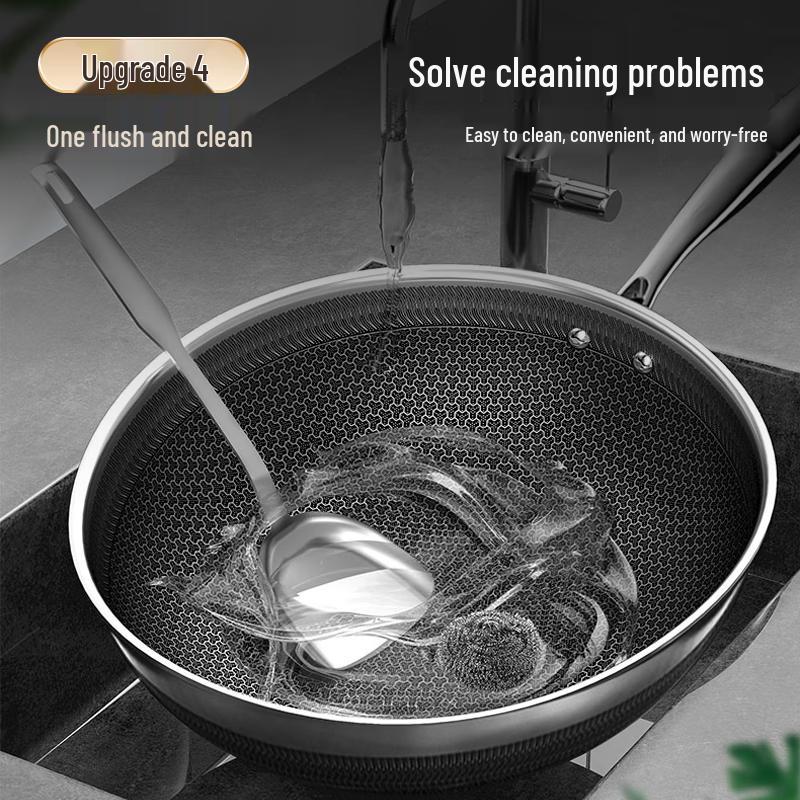 Kangbach 316L Stainless Steel Honeycomb Wok