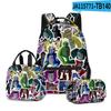 Mode Nieuwigheid Mode Cool Gorilla tag 3D Geprint 3 stuks/Set Student Schooltassen Laptop Dagrugzak Rugzak Lunchtas Etui