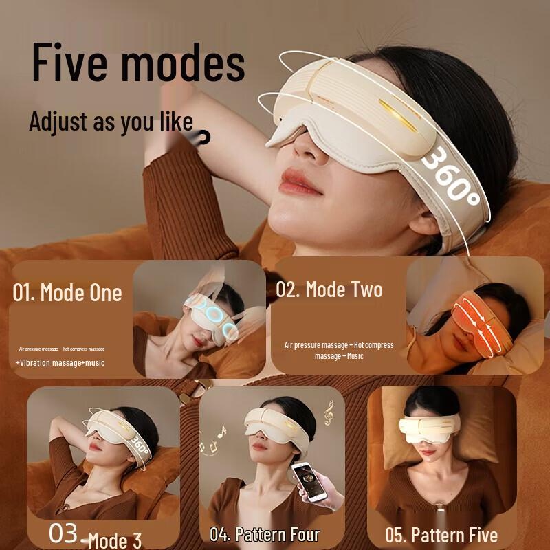 HEZHENG Portable Head and Eye Massager CN plug (adapter included)