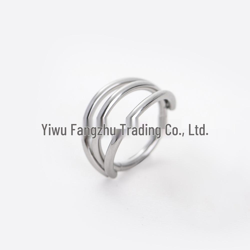 

Титан G23 F136 Кольцо для носа Серьга Зажим для уха Пирсинг Ювелирные изделия, Европейский и американский трансграничный стиль. 1.2*10mm