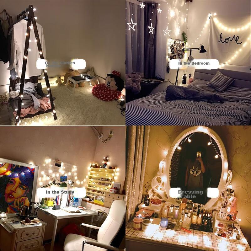 MOTIE (MOTIE) String Lights, Outdoor Camping Light Equipment, LED Colorful Lights, Star Lights, Christmas Tent Lights, Decorative Lights