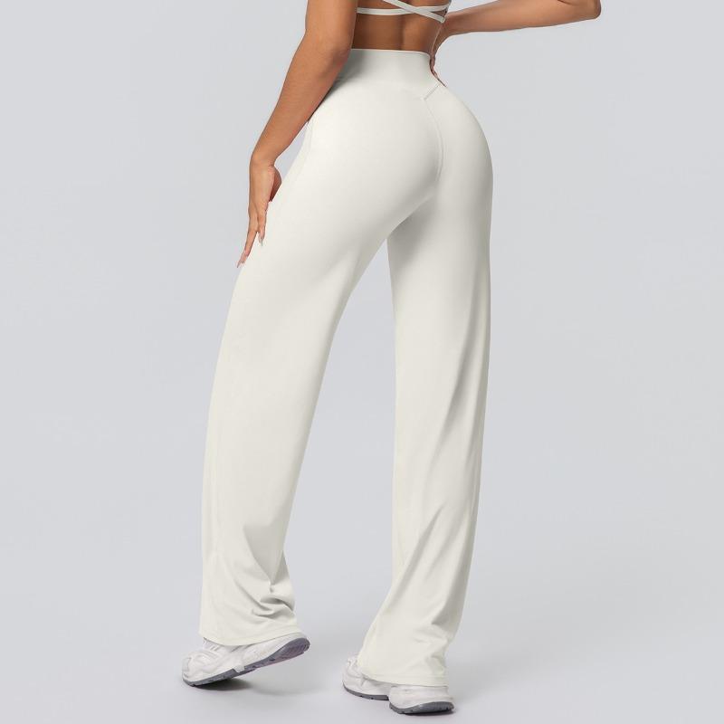 Yoga pants Thin skin-friendly high-waisted straight-leg pants Loose and thin yoga clothes Sports outdoor fitness clothes