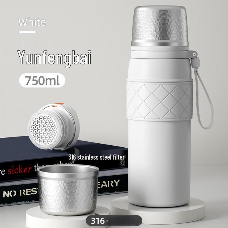 TLAKEHO 316L Stainless Steel Insulated Tea Infuser Bottle