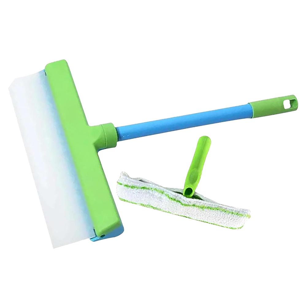 Window Squeegee Kit Window Cleaner Microfiber Scrubber Complete Glass Cleaning Set Glass Cleaning Tools for Shower Glass Mirror