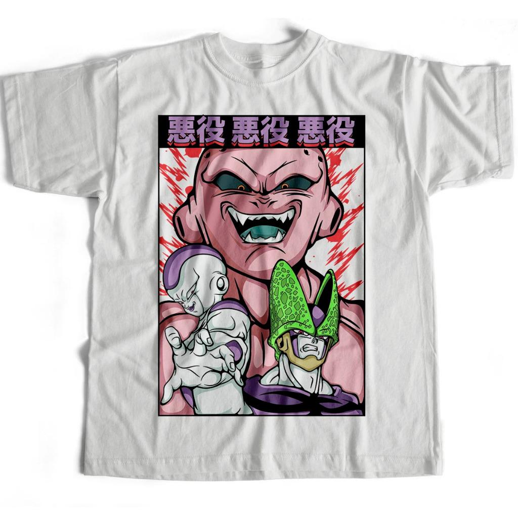 Dragon Ball Anime Majin Buu Men Women Summer T-Shirt Harajuku Vintage Short Sleeve Loose Oversized Casual Comfortable Y2k Top S