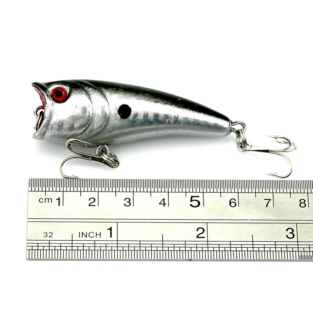 1pc Hengjia Topwater Popper Fishing Lure Lifelike Pike Trout Bass Bait for Fishing